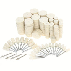145pcs Felt Polishing Wheel 9 5 13 25mm Wool Felt Polishing Pad