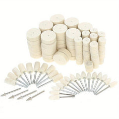 145pcs Felt Polishing Wheel 9 5 13 25mm Wool Felt Polishing Pad
