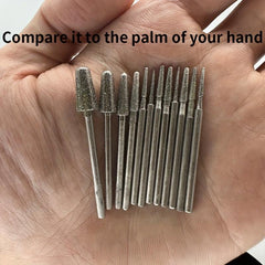 12pcs Diamond Grinding Head Carving Polishing Tool Set