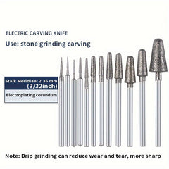 12pcs Diamond Grinding Head Carving Polishing Tool Set