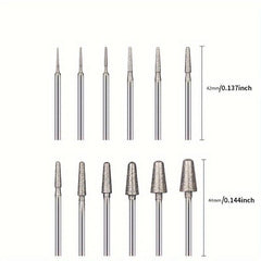 12pcs Diamond Grinding Head Carving Polishing Tool Set