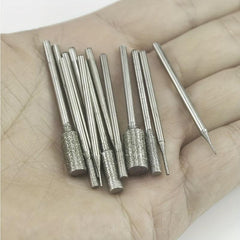 13pcs Diamond Burr Set Stone Carving Bit 3/32 Inch Shank Rotary Tool