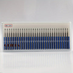 30pcs Diamond Burrs Set Rotary File Burs Kit 35mm Shank for Grinder Tools