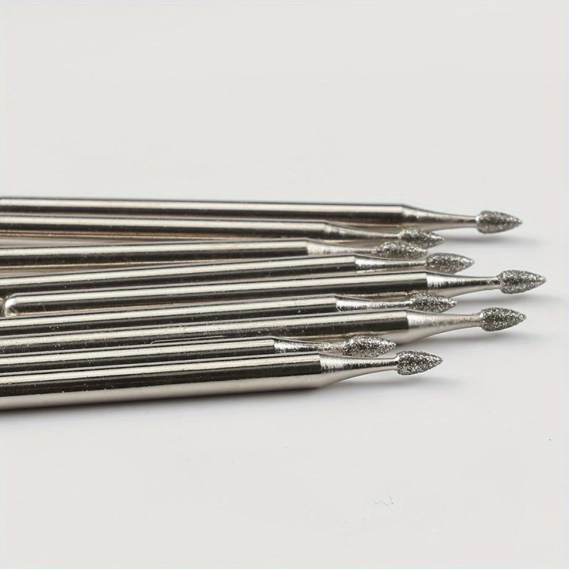 30pcs Diamond Burrs Set Rotary File Burs Kit 35mm Shank for Grinder Tools