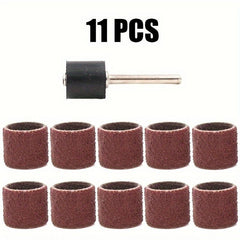 11pcs 60pcs Sanding Drum Kit for Drills, Rubber Drum Mandrels, Bands