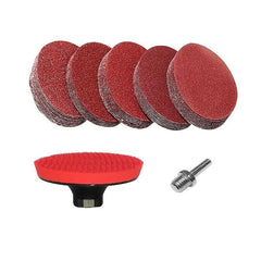 125mm Sanding Pad Kit 60-240 Grit Sandpaper for Drilling & Grinding Non-metal