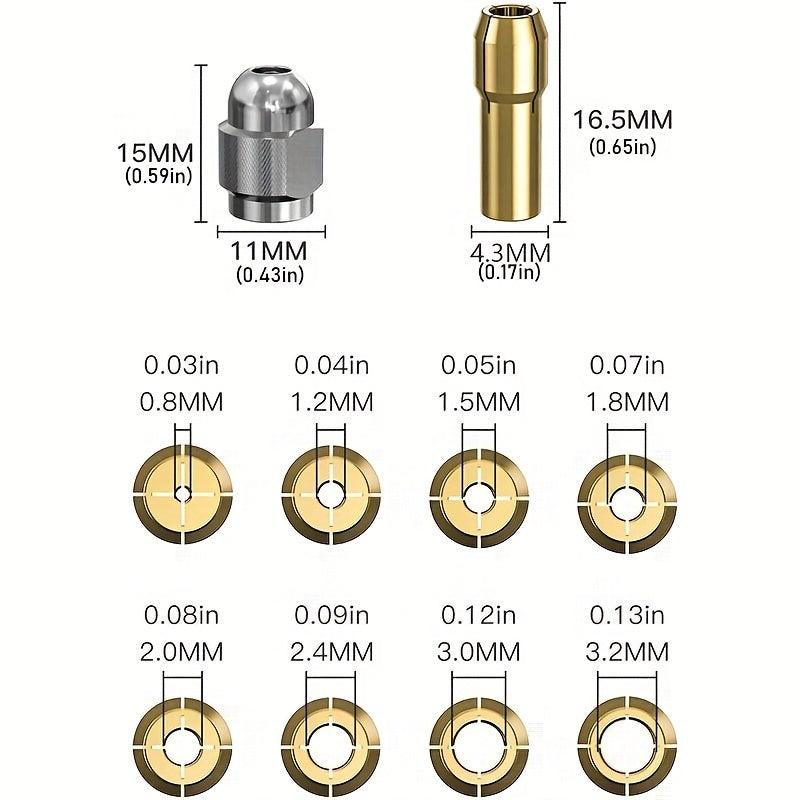 Replacement 4486 Drill Keyless Bit Chuck 2 54 81-2 54 20