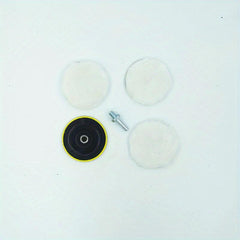 5pcs Industrial Polishing Kit Car Waxing Sponge Disc Wool Wheels