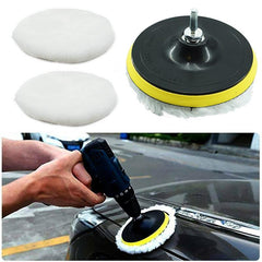 5pcs Industrial Polishing Kit Car Waxing Sponge Disc Wool Wheels