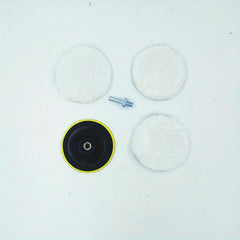 5pcs Industrial Polishing Kit Car Waxing Sponge Disc Wool Wheels