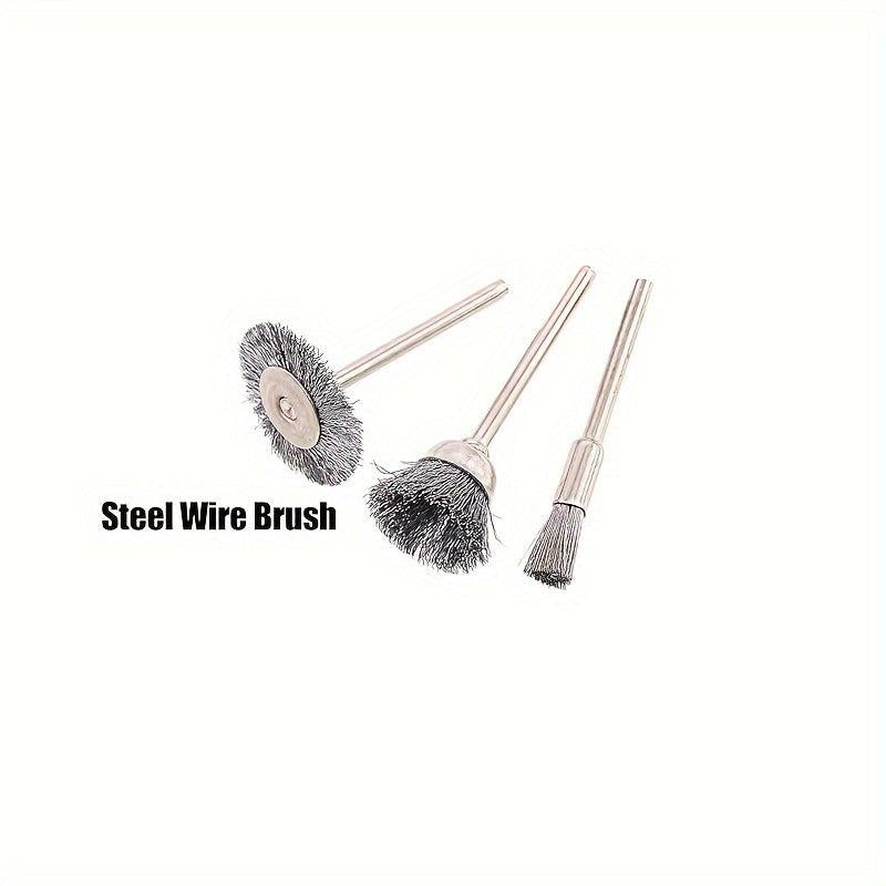 9pcs Steel Wire Wheel Brushes Rotary Tools Grinders Engraving Machines