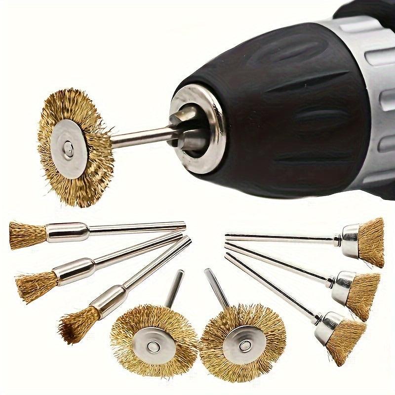 9pcs Steel Wire Wheel Brushes Rotary Tools Grinders Engraving Machines