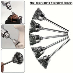 9pcs Steel Wire Wheel Brushes Rotary Tools Grinders Engraving Machines