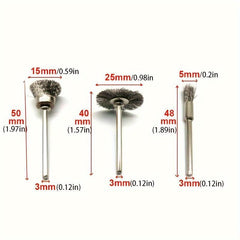9pcs Steel Wire Wheel Brushes Rotary Tools Grinders Engraving Machines