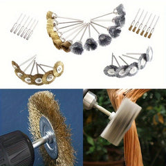 9pcs Steel Wire Wheel Brushes Rotary Tools Grinders Engraving Machines