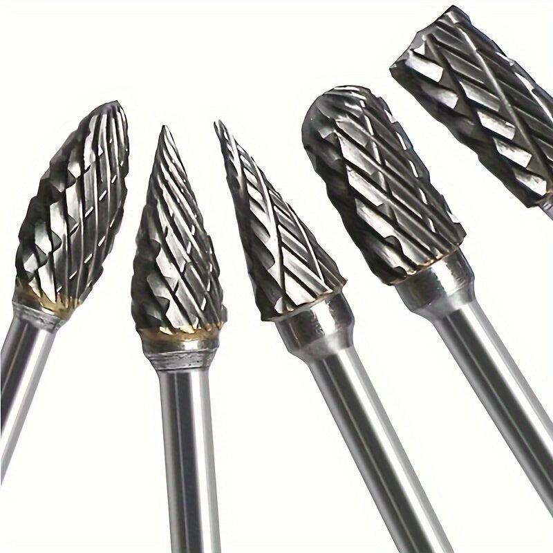 1pc Tungsten Carbide M-Shaped Deburring File Bits for Rotary Tools
