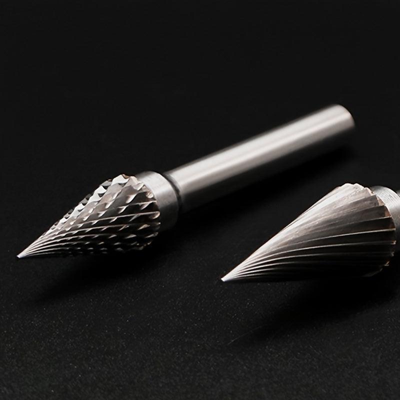 1pc Tungsten Carbide M-Shaped Deburring File Bits for Rotary Tools