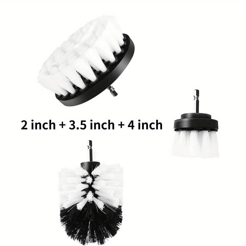 3pcs Drill Brush Set for Deep Cleaning Power Scrubber Grout Floor Tub Shower Til