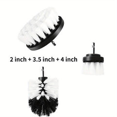 3pcs Drill Brush Set for Deep Cleaning Power Scrubber Grout Floor Tub Shower Til