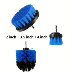3pcs Drill Brush Set for Deep Cleaning Power Scrubber Grout Floor Tub Shower Til