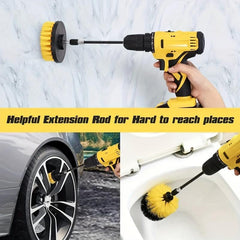 3pcs Drill Brush Set for Deep Cleaning Power Scrubber Grout Floor Tub Shower Til