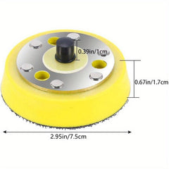 3-Inch Hook and Loop Sanding Disc with 3 Holes