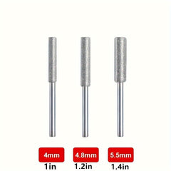 3pcs Diamond Coated Chainsaw Sharpener Set