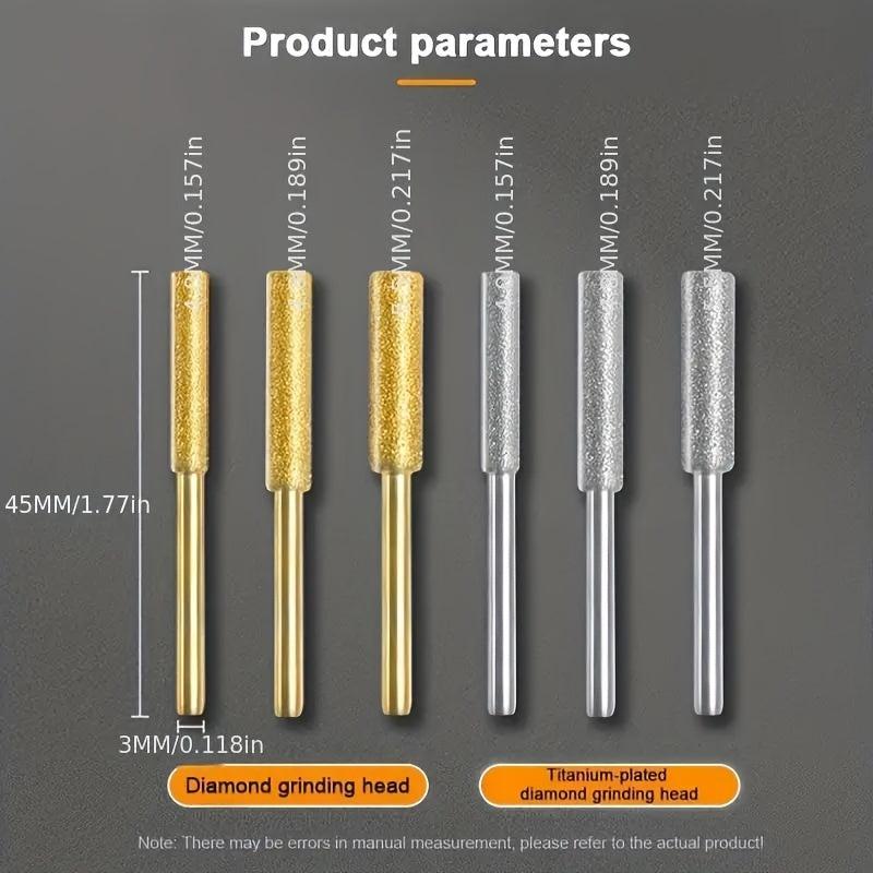 3pcs Diamond Coated Chainsaw Sharpener Set