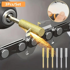 3pcs Diamond Coated Chainsaw Sharpener Set