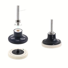 21pcs 2 inch 50 wool To Poly Wheel Wool Wheel Button Type Sanding Disc