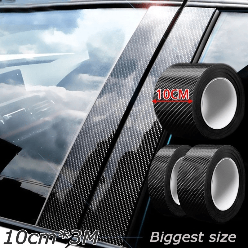 3M 3D Carbon Fiber Car Sticker DIY Paste Protector Strip Car Door Sill