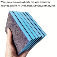 6pcs Dual-use Sanding Sponges Coarse Fine Sanding Blocks 60-240 Grits