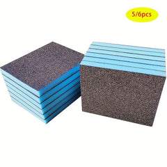 6pcs Dual-use Sanding Sponges Coarse Fine Sanding Blocks 60-240 Grits
