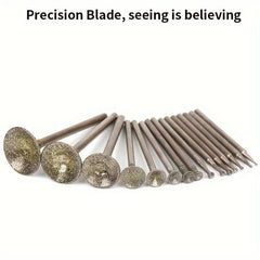 12pcs Diamond Grinding Head Jade Carving Tool Set