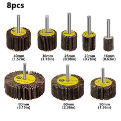 8pcs Metal Grinding Wheel Sandpaper Ring Woodworking Polishing Wheel