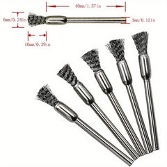15pcs Steel Wire Abrasive Brush Wheel Set