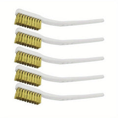 5pcs 175mm Brass Wire Brush Mini Paint Rust Remover Steel Wire Brushes