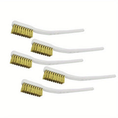 5pcs 175mm Brass Wire Brush Mini Paint Rust Remover Steel Wire Brushes