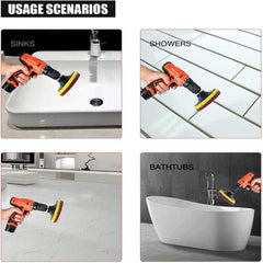 17pcs Drill Power Brush Set Tile Scrubber Cleaning Kit