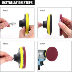17pcs Drill Power Brush Set Tile Scrubber Cleaning Kit