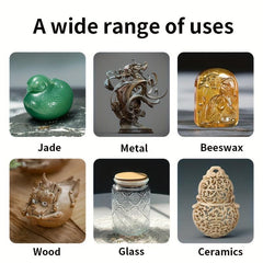 12pcs Diamond Grinding Head Jade Carving Tool Carving Polishing Triangle