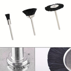 30pcs Nylon Bristle Brush Set Abrasive Wire Brushes Wheel For Rotary Tool