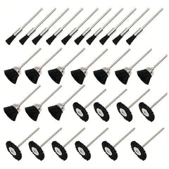 30pcs Nylon Bristle Brush Set Abrasive Wire Brushes Wheel For Rotary Tool
