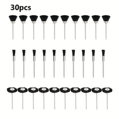 30pcs Nylon Bristle Brush Set Abrasive Wire Brushes Wheel For Rotary Tool