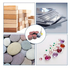 122pcs 2 80 3000 Grits Sanding Sheets Self Adhesive Round for Plastic Wood Glass