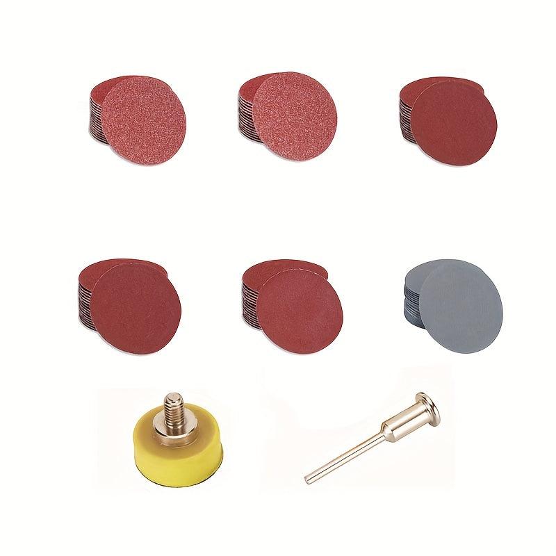 122pcs 2 80 3000 Grits Sanding Sheets Self Adhesive Round for Plastic Wood Glass
