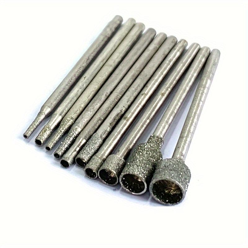 10pcs Jade Carving Round Tools Diamond Grinding Heads & Jadeite Needles