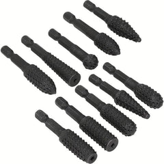10pcs Rotary Burrs Rasp Metalworking Rotary Files Burr Bit Set Woodworking Tool
