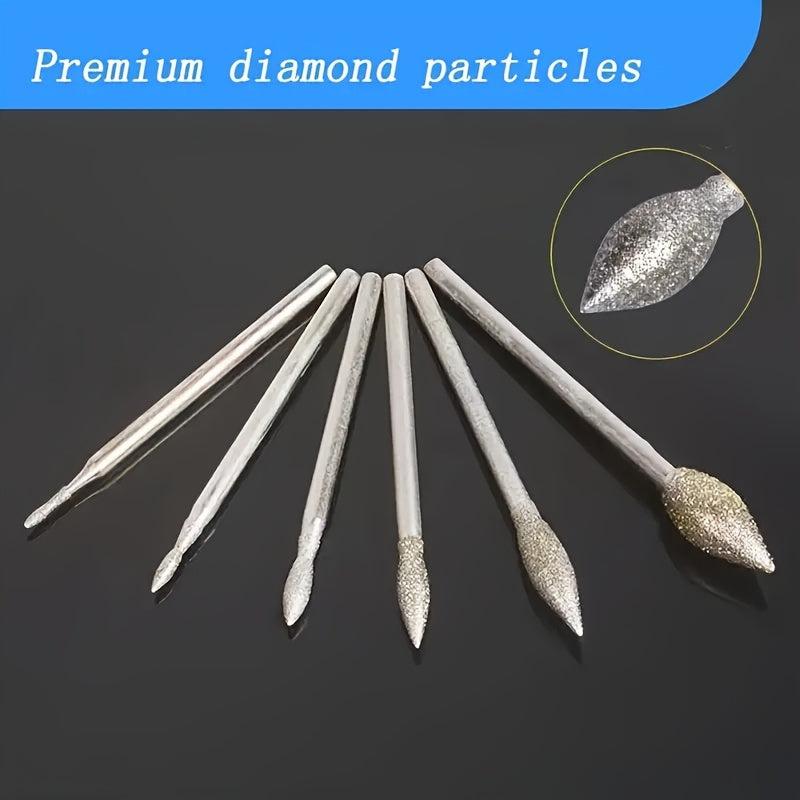 11pcs Drill Grinding Head Polishing J Needle Bits Burrs Engraving Carving Tools