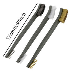Wire Brush and Hooks Rust Cleaning Set 3 Brushes 4 Hooks